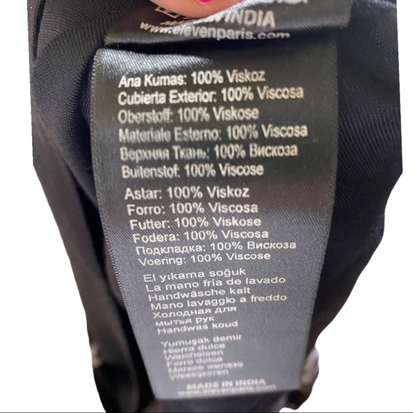 Eleven Paris Dress Teagle Bird Print With Cut Out Back ASOS M Size 8 US - Picture 10 of 16